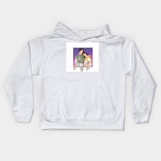 Cartoonish Soulmates Kids Hoodie